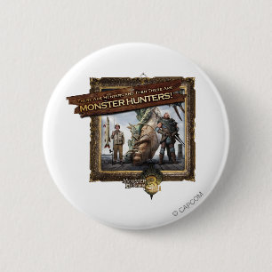Ironbeard McCullough, There are Hunters, and then 2 Inch Round Button