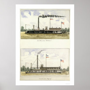 Ironclad St. Clair 1864 Poster