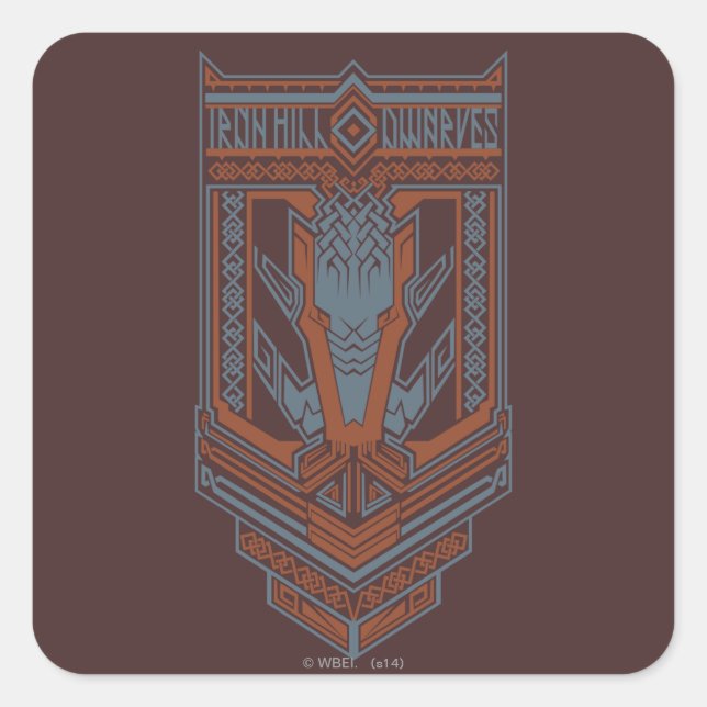 Ironhill Dwarves Shield Icon Square Sticker (Front)