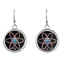Ironic Atomic Earrings