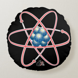Ironic Atomic Round Pillow