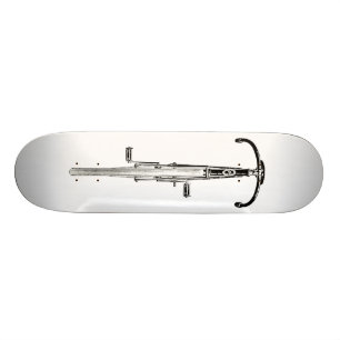 Ironic Bike Riding Skateboard