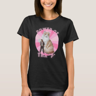 Ironic Cat Meme Hip hop Streetwear Power Of Tha P T-Shirt