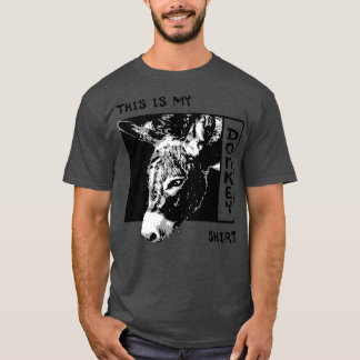 Ironic Saying Donkey Funny Mule Farm Animal Pullov T-Shirt