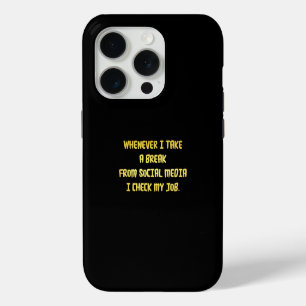Ironic Workplace Priorities iPhone 15 Pro Case