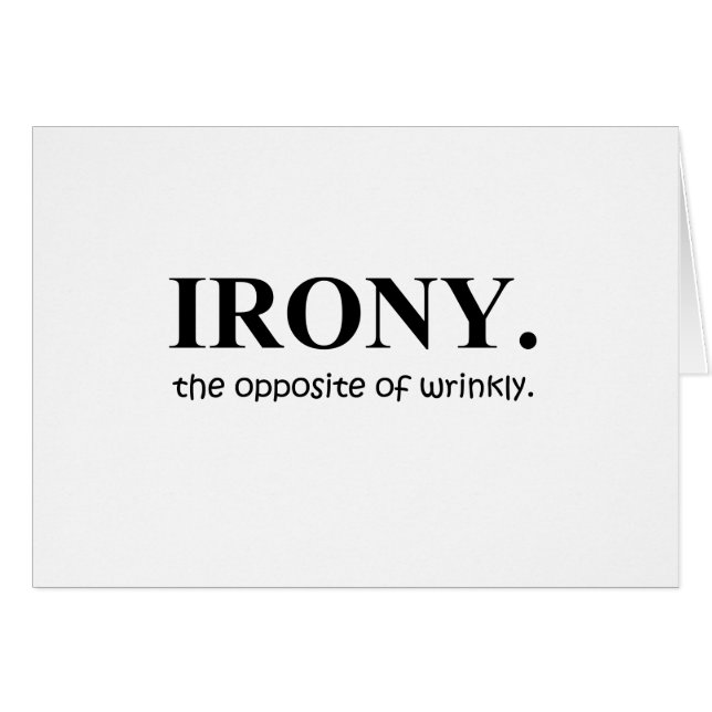 ironie (Devant horizontal)