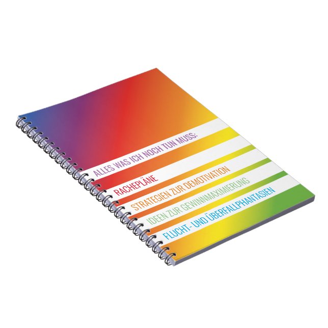Ironisch und selbstbewußt notebook (Right Side)