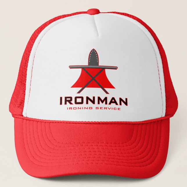 Ironman Ironing Service Trucker Hat (Front)