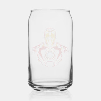 Ironman Vector Suit - Glowing Arc Core Can Glass