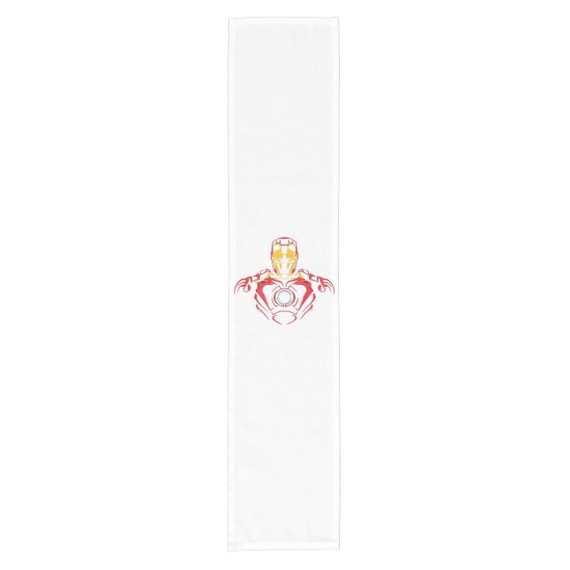 Ironman Vector Suit - Glowing Arc Core Short Table Runner (Front)