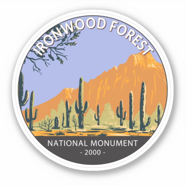 Ironwood Forest National Monument Vintage Circle (Front)
