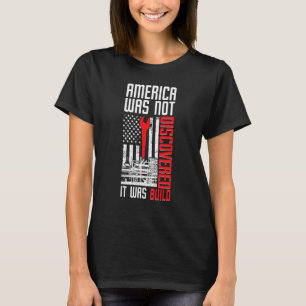 Ironworker American Flag Ironwork Ironworkers T-Shirt