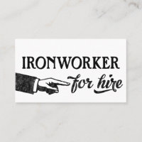 Ironworker Business Cards - Cool Vintage