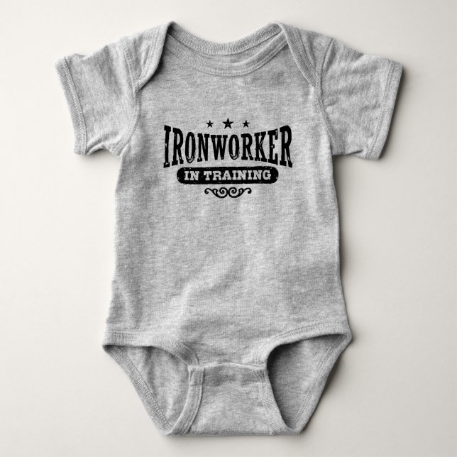 Ironworker In Training Baby Bodysuit (Front)