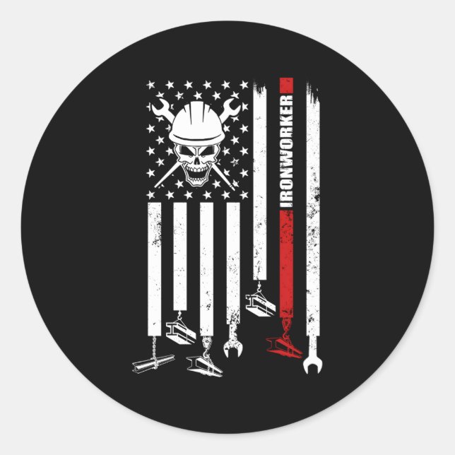 Ironworker Ironworker Classic Round Sticker (Front)