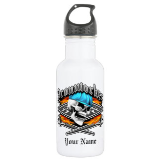 Ironworker Skull and Spud Wrenches 532 Ml Water Bottle