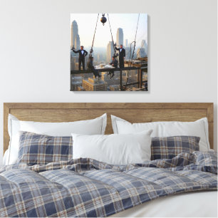 Ironworkers Lunch At The 32 Floor Color Redux  Canvas Print