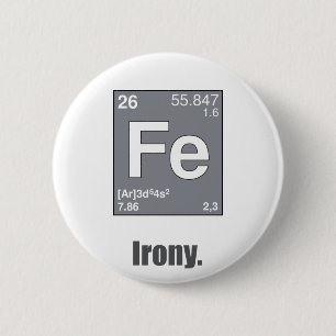 Irony 2 Inch Round Button