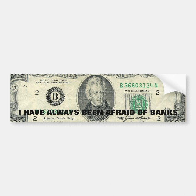 irony bumper sticker (Front)