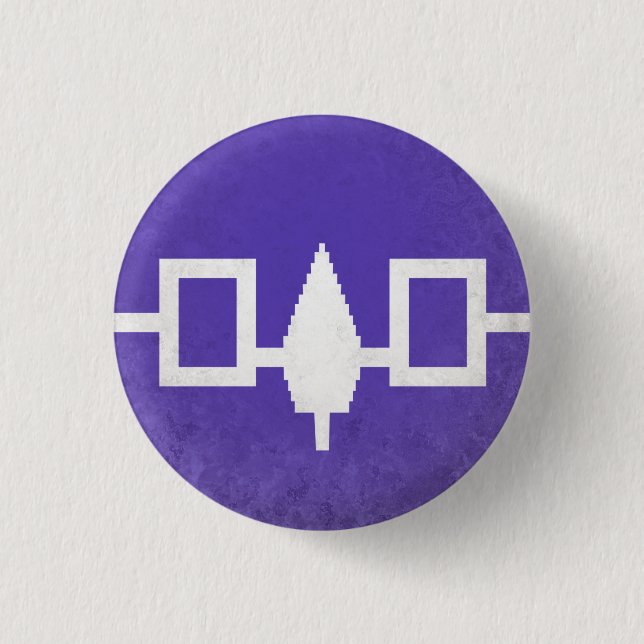 Iroquois 1 Inch Round Button (Front)