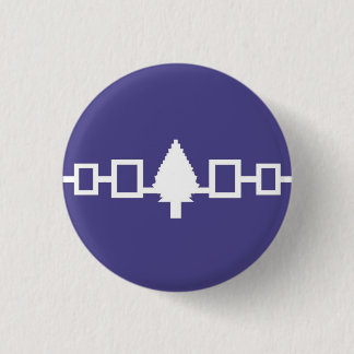 Iroquois Confederacy Flag 1 Inch Round Button