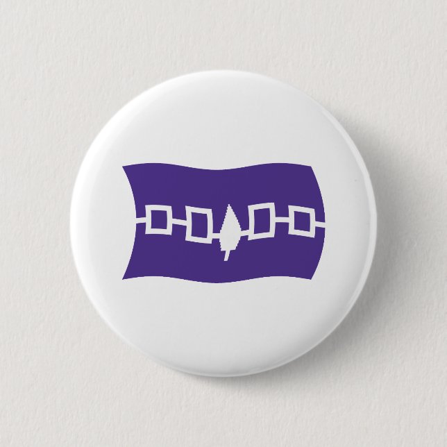 Iroquois Confederacy Flag Button (Front)