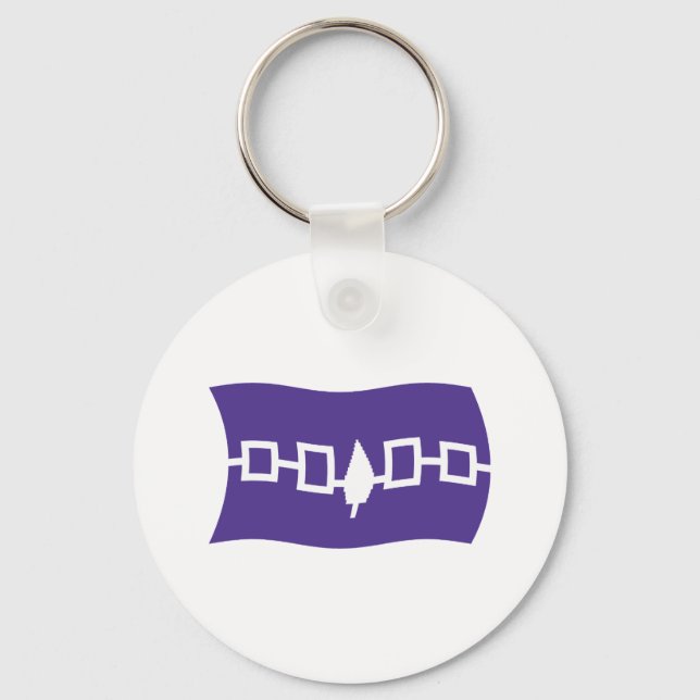 Iroquois Confederacy Flag Keychain (Front)