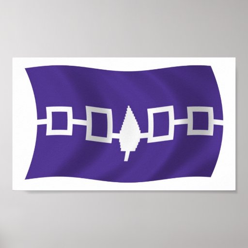 Iroquois Confederacy Flag Poster Print | Zazzle