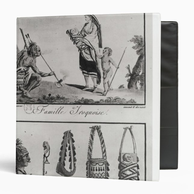 Iroquois family, arms and ornaments binder (Front/Inside)