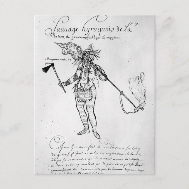 Iroquois Indian of Canada Postcard (Front)