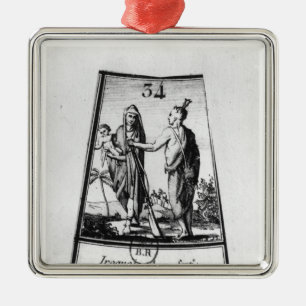 Iroquois Indians Metal Ornament