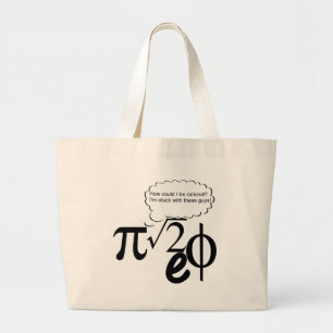 Irrational Buddies Large Tote Bag