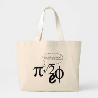 Irrational Buddies Large Tote Bag