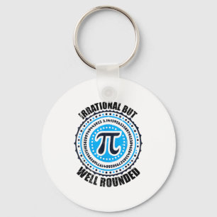 Irrational But Well Round 3,14 Pi Number Symbol Ma Keychain