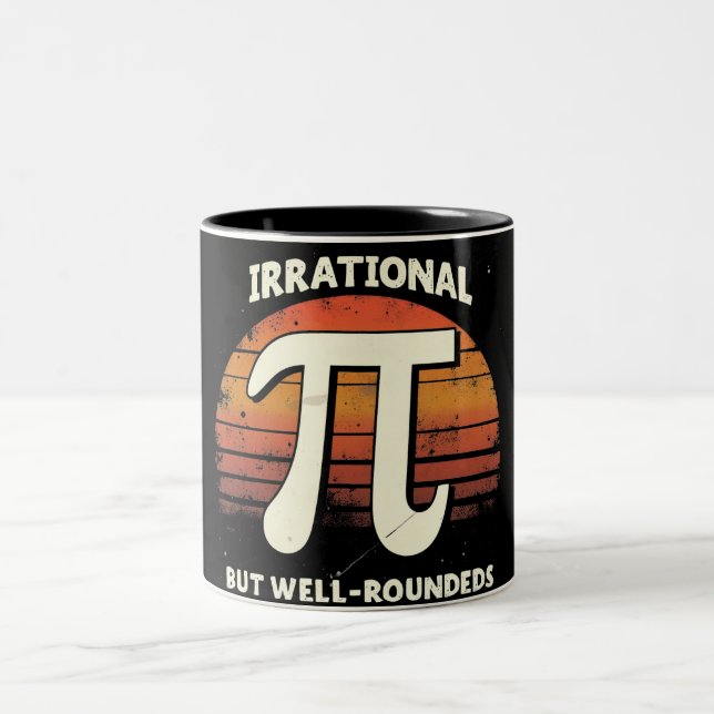 Irrational But Well-Rounded Two-Tone Coffee Mug (Center)