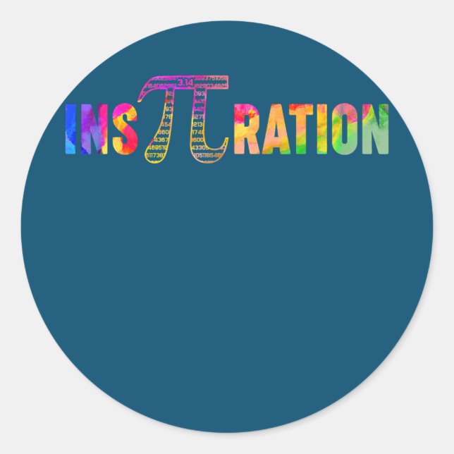 Irrational Number 3 14 Pi Day Math Physics Classic Round Sticker (Front)