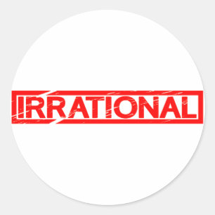 Irrational Stamp Classic Round Sticker