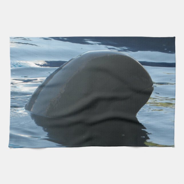 Irrawaddy Dolphin Peek-A-Boo Kitchen Towel (Horizontal)