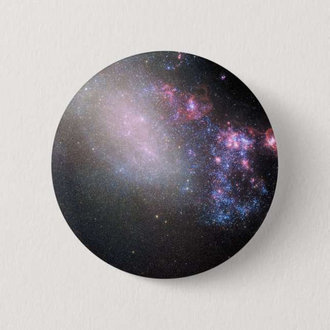 Irregular Galaxy Ngc 4485 2 Inch Round Button (Front)