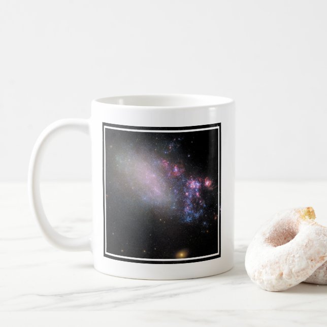 Irregular Galaxy Ngc 4485 Coffee Mug (With Donut)
