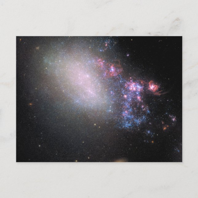 Irregular Galaxy Ngc 4485 Postcard (Front)