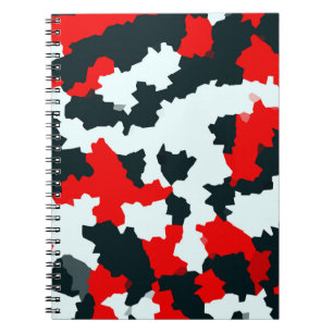 Irregular Geometric Abstract Mosaic Camouflage Notebook