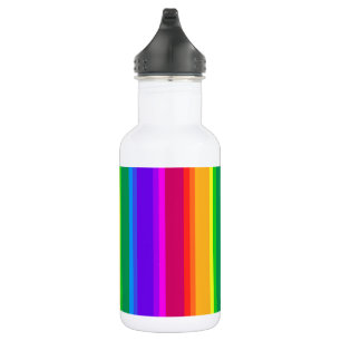 Irregular rainbow stripes 532 ml water bottle