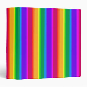 Irregular rainbow stripes binder