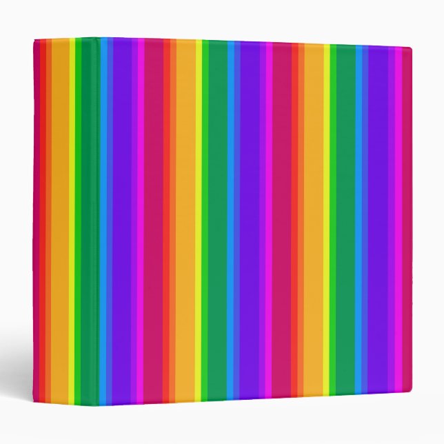Irregular rainbow stripes binder (Front/Spine)