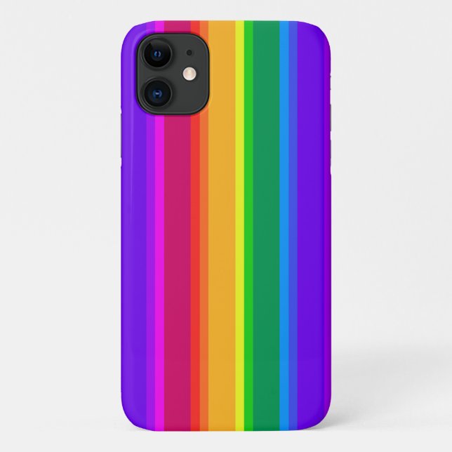 Irregular rainbow stripes Case-Mate iPhone case (Back)