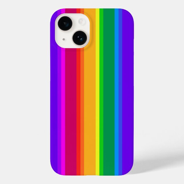Irregular rainbow stripes Case-Mate iPhone case (Back)