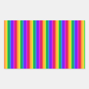 Irregular rainbow stripes sticker