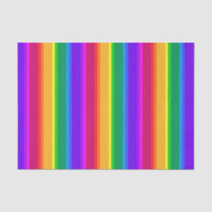 Irregular rainbow stripes tissue paper