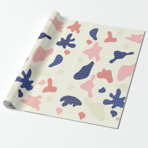 Irregular Shape Dot Grid Gift Wrapping Paper